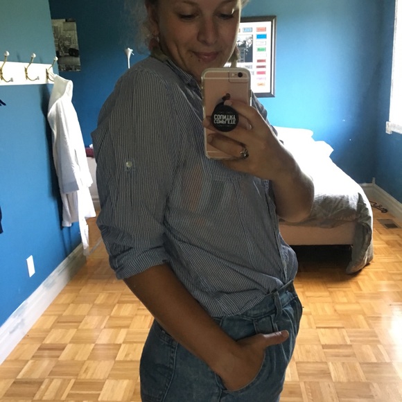 Pin Stripe Button Down - Picture 3 of 3